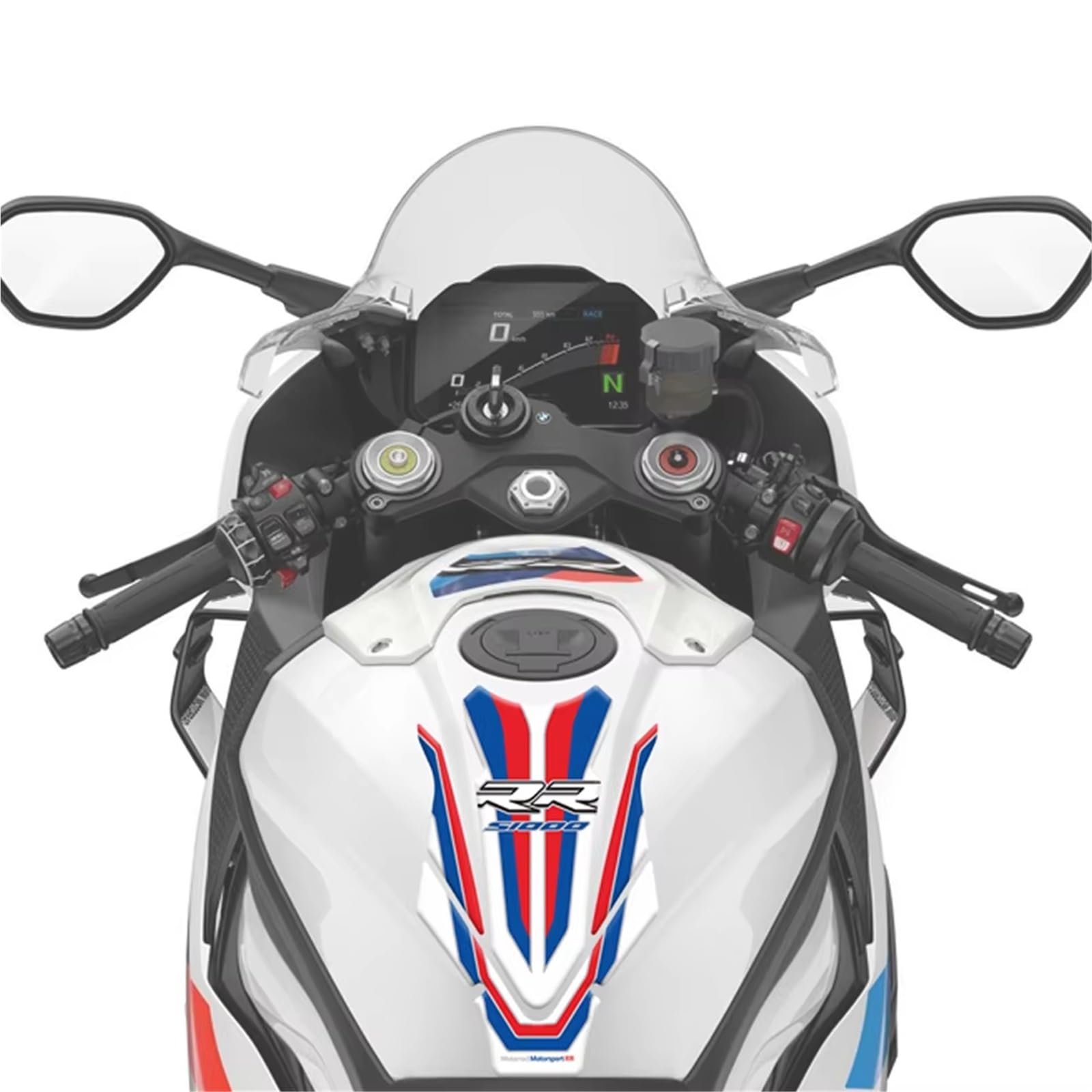 Dla BMW S1000RR S 1000 RR 2010 2011-19 naklejki zbiornik paliwa motocykla 3D naklejki owiewki naklejki ochronne zbiornika paliwa(A)