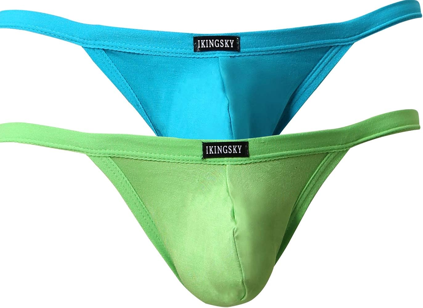 iKingsky Men's Modal Pouch G String Sexy Low Rise Thong Underwear at  Men’s Clothing store