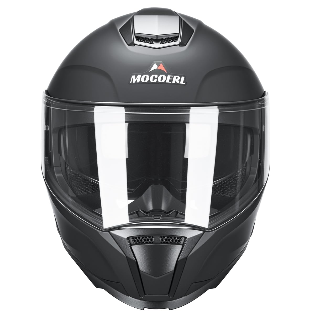 Casco Modular Moto Hombre | Casco Integral Moto | con mentonera Reforzada con Doble Visera | Casco de Moto para Mujer y Hombre | Certificado ECE 22.06 | Negro Mate