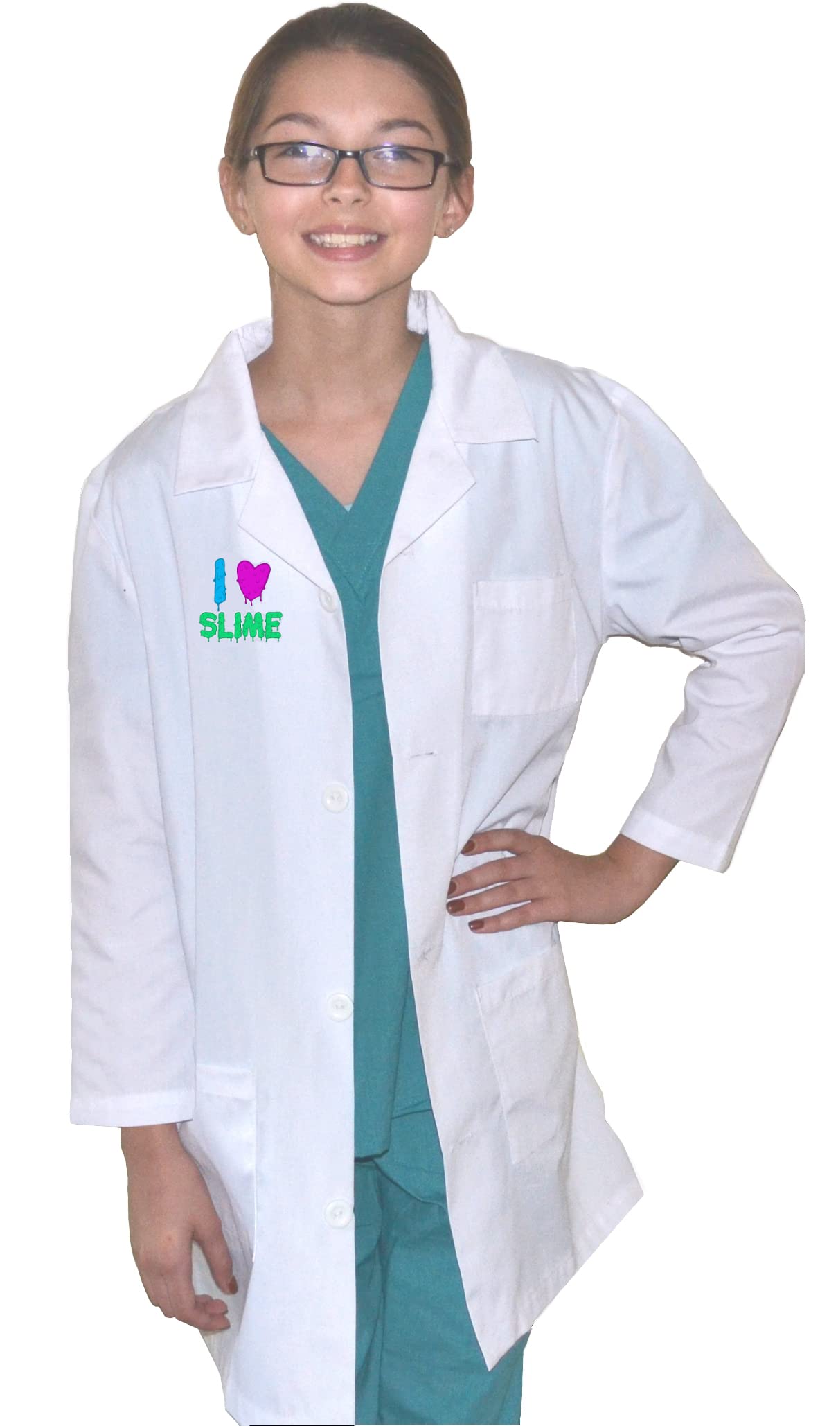 My Little DocPersonalized Kids Lab Coat with Slime Design Costume
