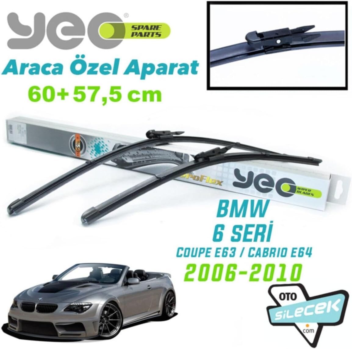 Yeo Bmw 6? Coupe E63/E64 ile Uyumlu Silecek Takımı 2004-2010