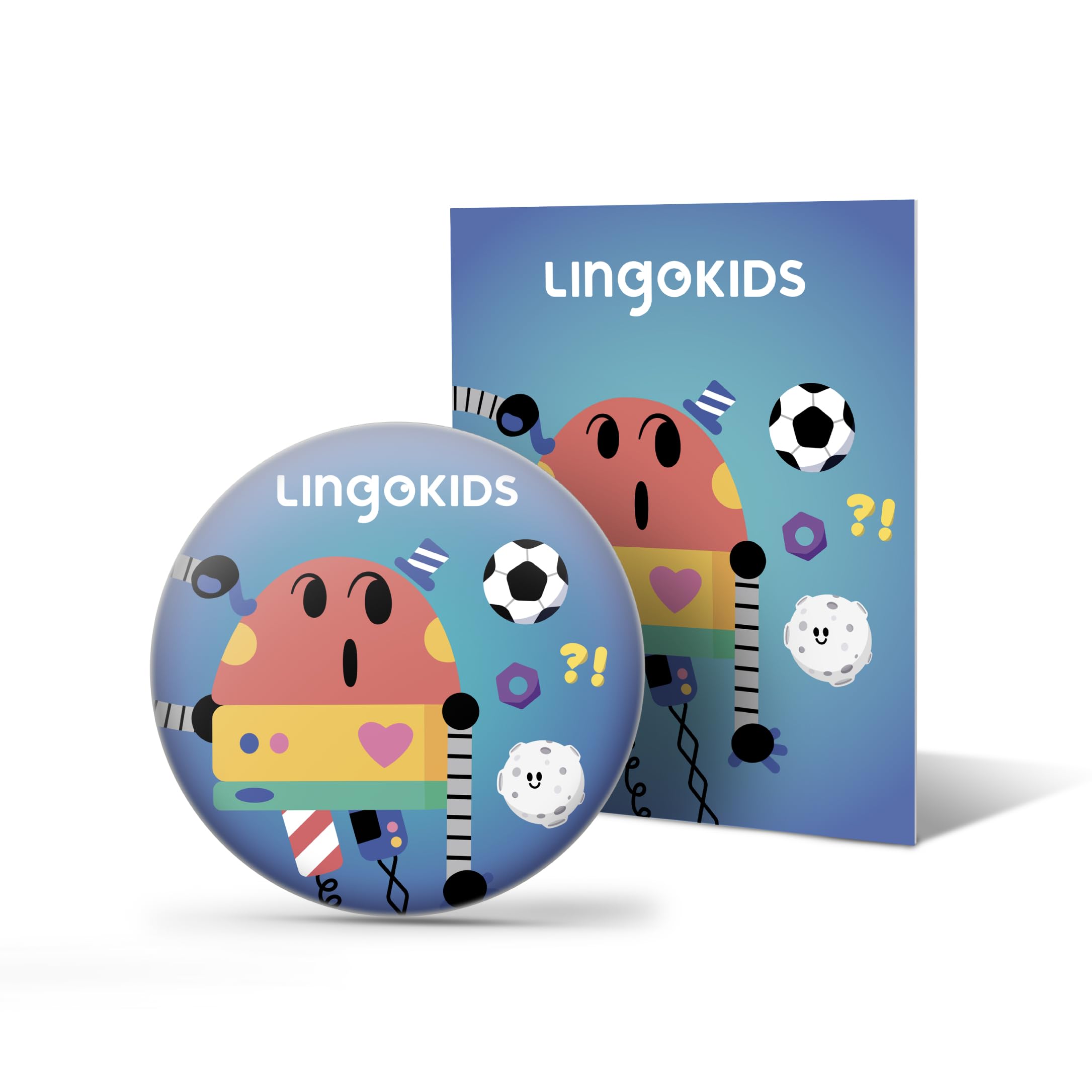 STORYPHONES StoryShield, Lingokids Screen-Free Audio Storytelling Disk, Discover The World with Baby Bot: Curiosity About Animals and The World Around Us