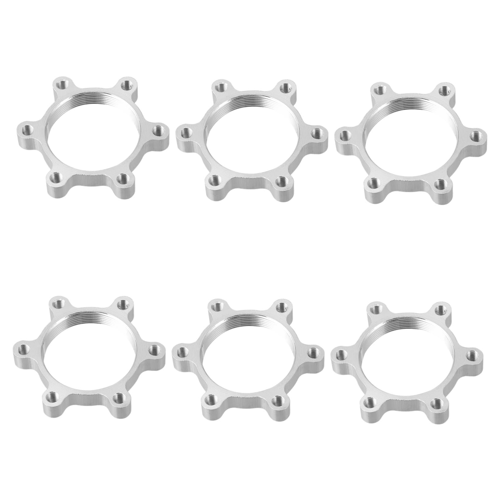 GOOHOCHY Mountain Bike 6pcs Disc Brake Rotor Adapter Center Lock Hubs Adapter Easy to Use Install for Bicycles