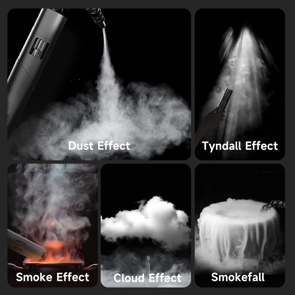 Máquina de Humo Portátil Plegable CF5 para Fotografía, con Control Inalámbrico, para Crear Efectos de Humo para Videos, Fiestas, Fotografías y Películas.