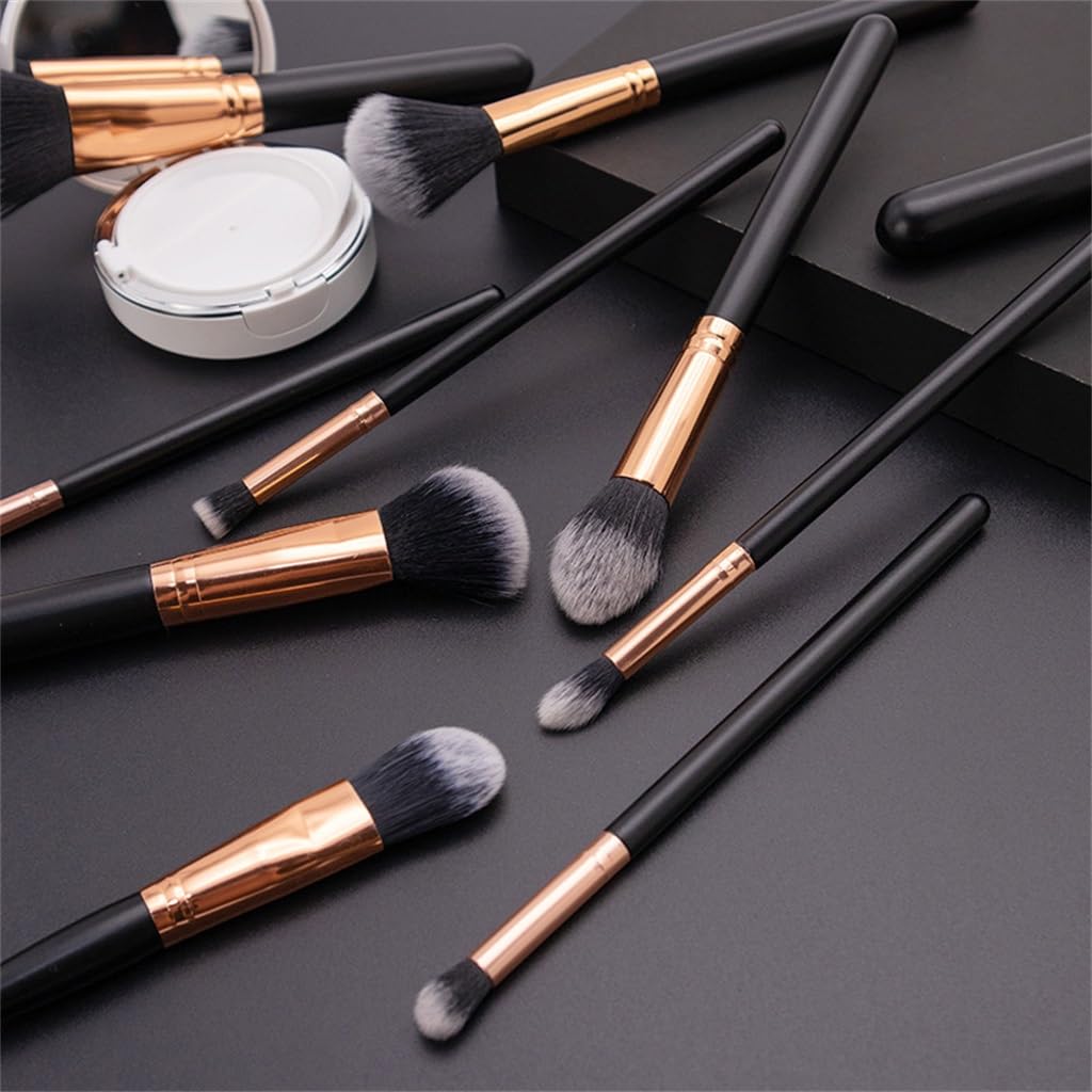 Pinceles De Maquillaje 11 szt. pędzli do cieni do powiek pędzle do podkładu miękkie pędzle do makijażu