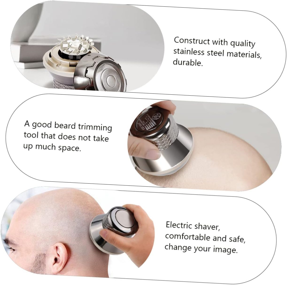 CALLARON 1set Beard Trimmer for Men Electric Shaver Hair Trimmer Men Razor Hair Removal Machine USB Rechargeable