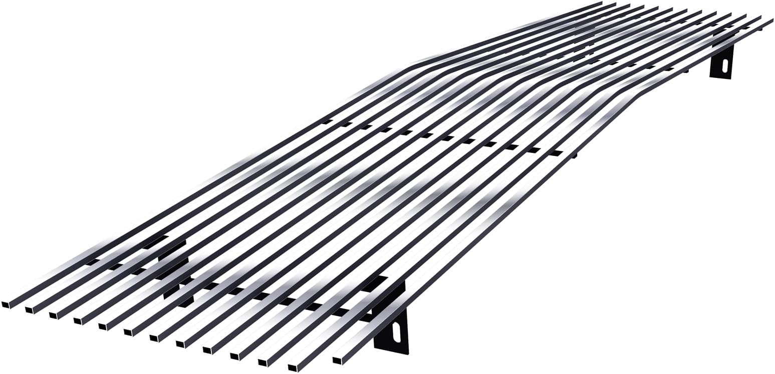 APS Premium 304 Stainless Steel Chrome Horizontal Billet Grille Grill Insert Compatible with Chevy GMC C K Pickup Suburban Blazer 1973 1974 1975 1976 1977 1978 1979 1980 Main Upper N19-S80058C