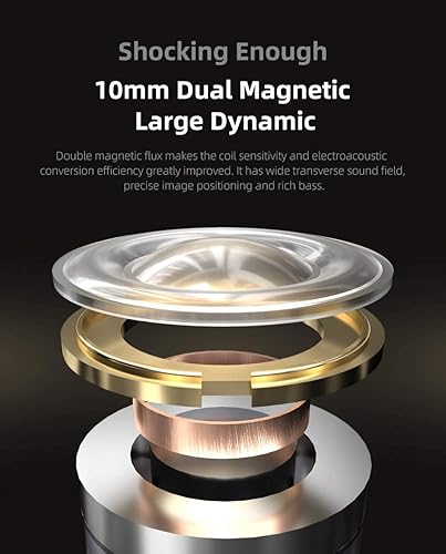 Miniatura 4 de CCA C10 Pro - Monitor de oído HiFi 1DD 4BA híbrido de cinco controladores intrauditivos, carcasa de aleación de aluminio+auriculares con cable de