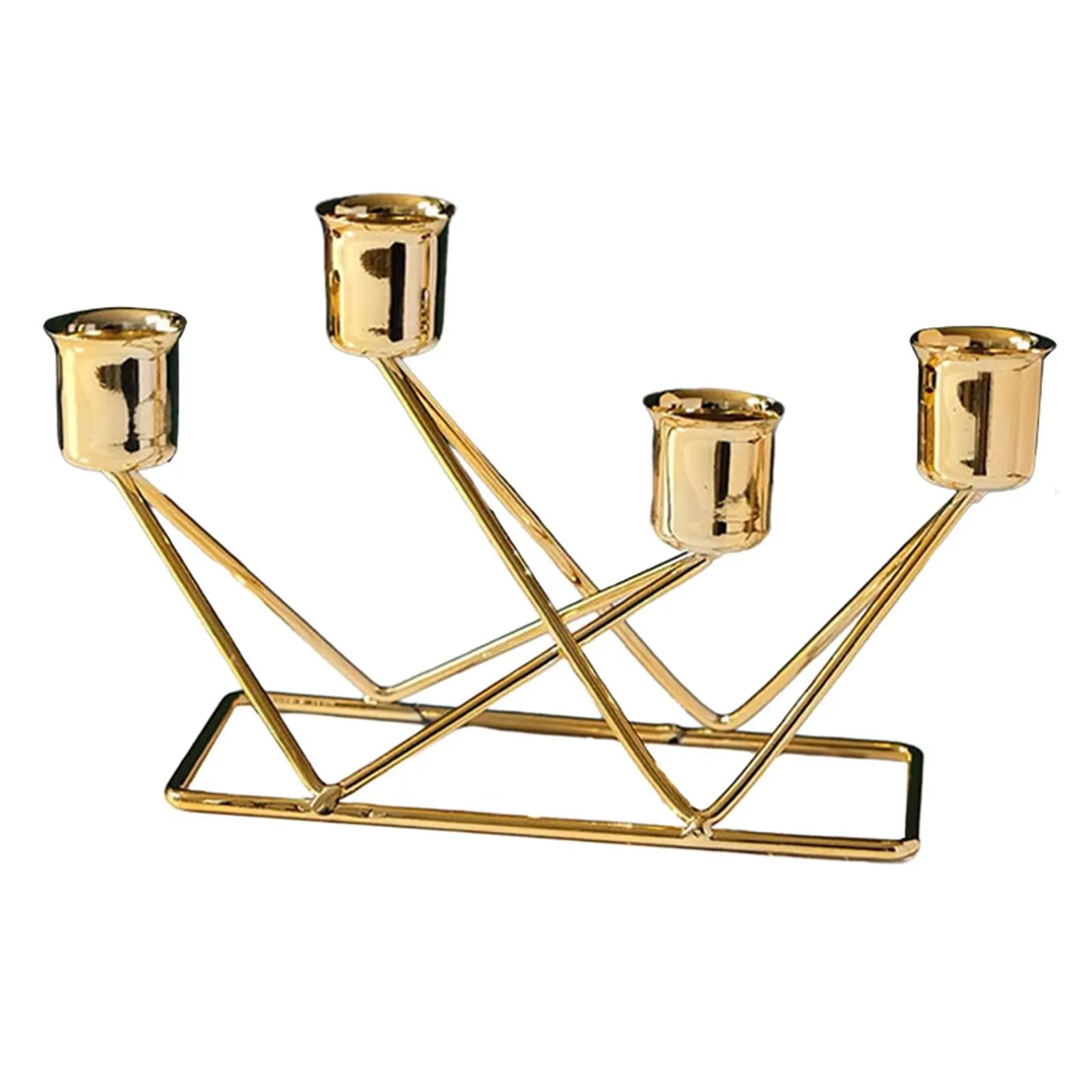 Taper Candlestick Holder, Table Centerpiece for Wedding Reception, Christmas & Home Festive Decor