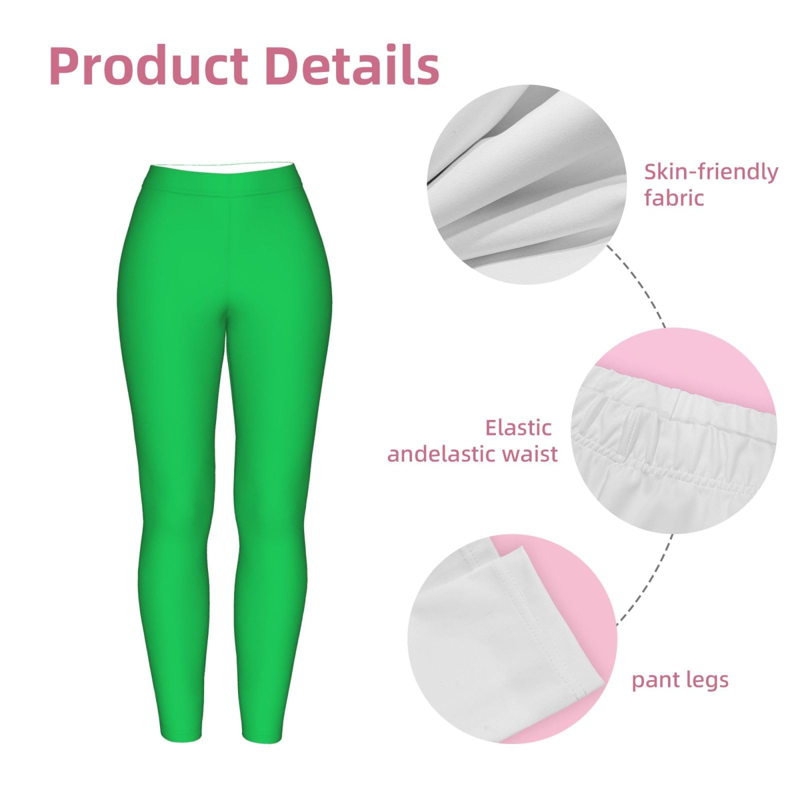 Leggings suaves y elásticos casuales para mujer | Tela suave y agradable al tacto, adecuada para uso en la oficina, entrenamiento, uso diario