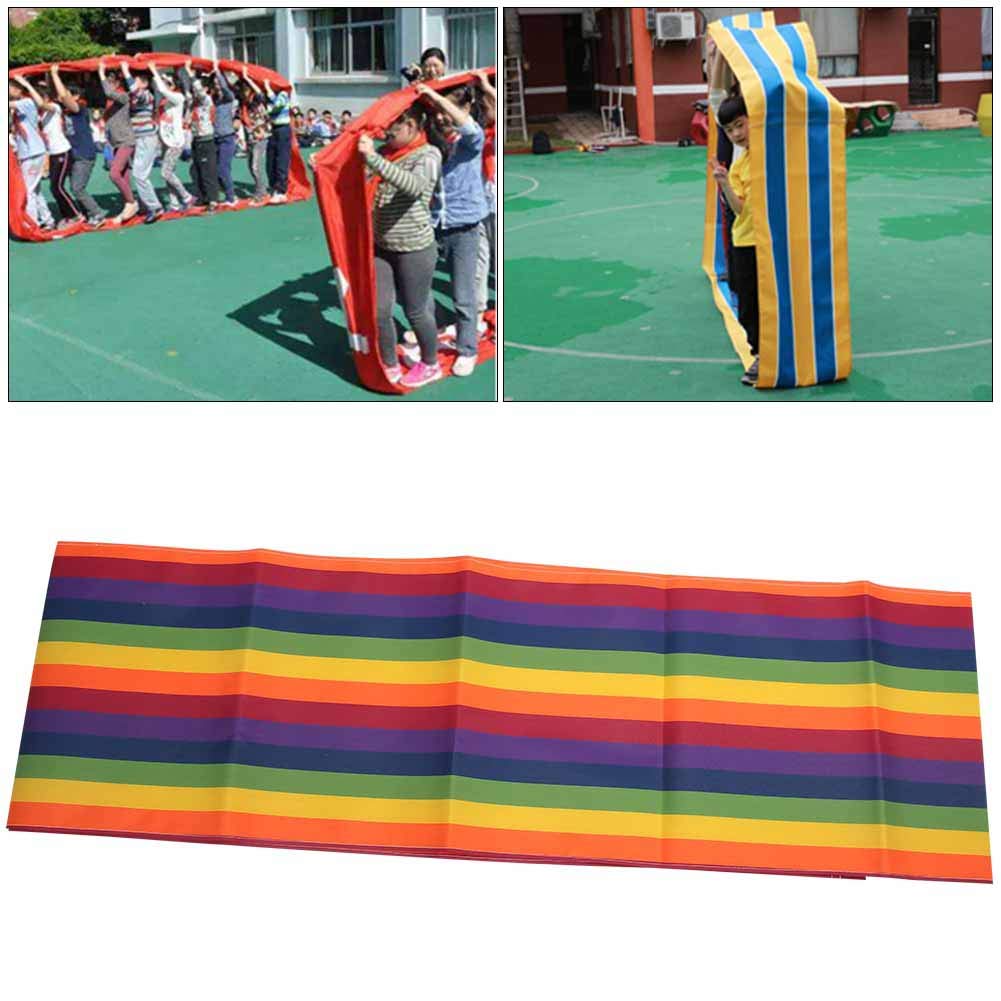 Oxford-Stoff-Teamwork-Spiel-Laufmatte, unterhaltsame Gruppenaktivitäts-Spielmatte für Kinder und Erwachsene, wasserdichte -Hindernisparcours-Matte mit farbenfrohem Design