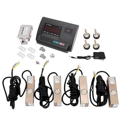 Miniatura 6 de Kit de báscula de ganado con caja de conexiones de 4 cables, 2.5T 5000 libras de capacidad de carga, kit de báscula de carga de células de carga,
