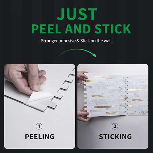 Miniatura 5 de LONGKING 1 hoja de salpicaduras para cocina, azulejos de PVC para tocadores de baño, salpicaduras de cocina, decoración de pared de estilo retro y