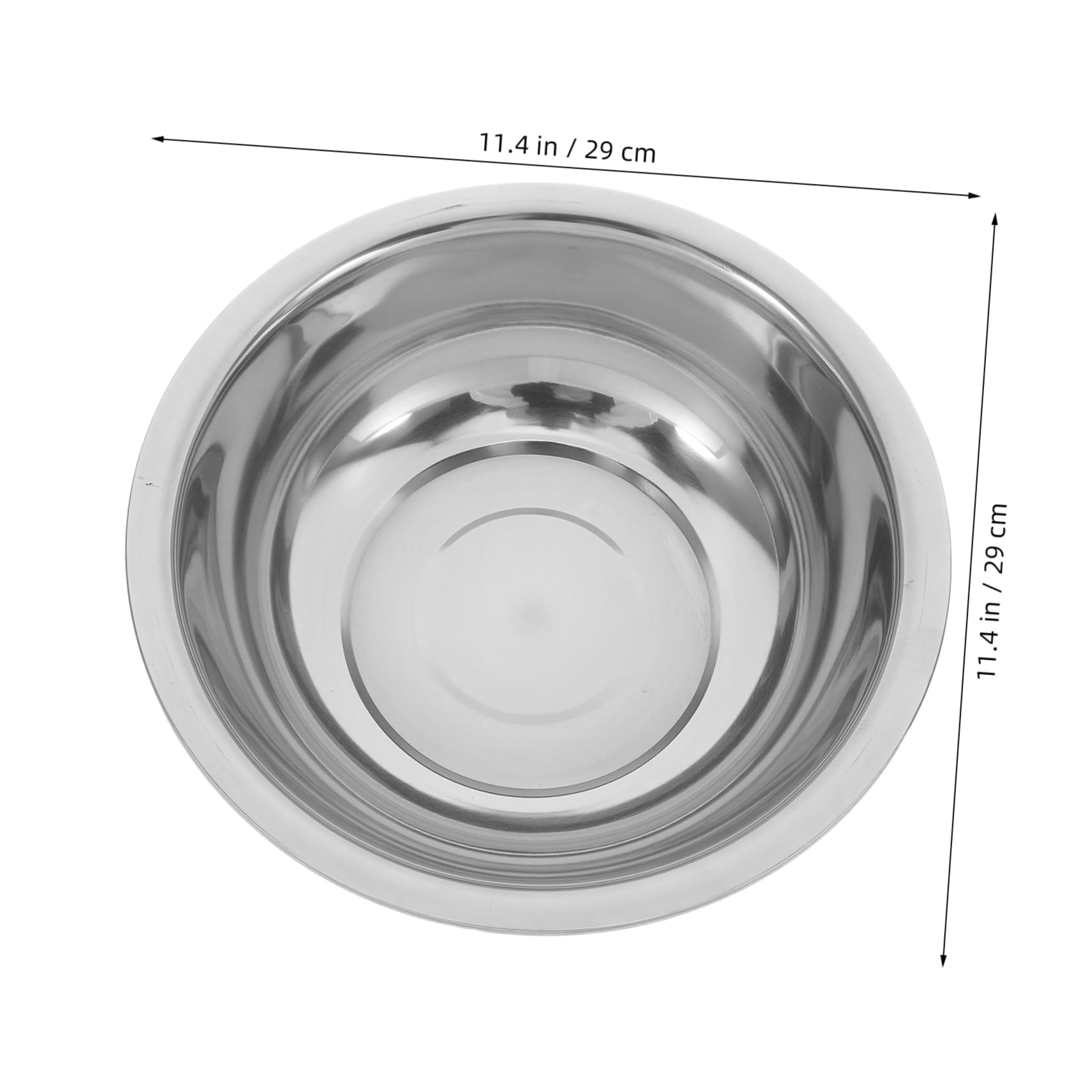 DOITOOL Elegant Footbath Large Stainless Steel Bowl Face and Foot Washing Portable Wash Basin Home Decor Accessory