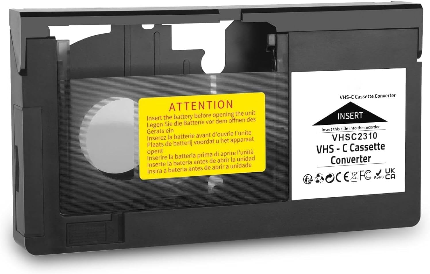 Motorized VHS-C to VHS Cassette Adapter for JVC C-P7U CP6BKU C-P6U Panasonic PV-P1 RCA VCA115 - Amazon product rated Grade A
