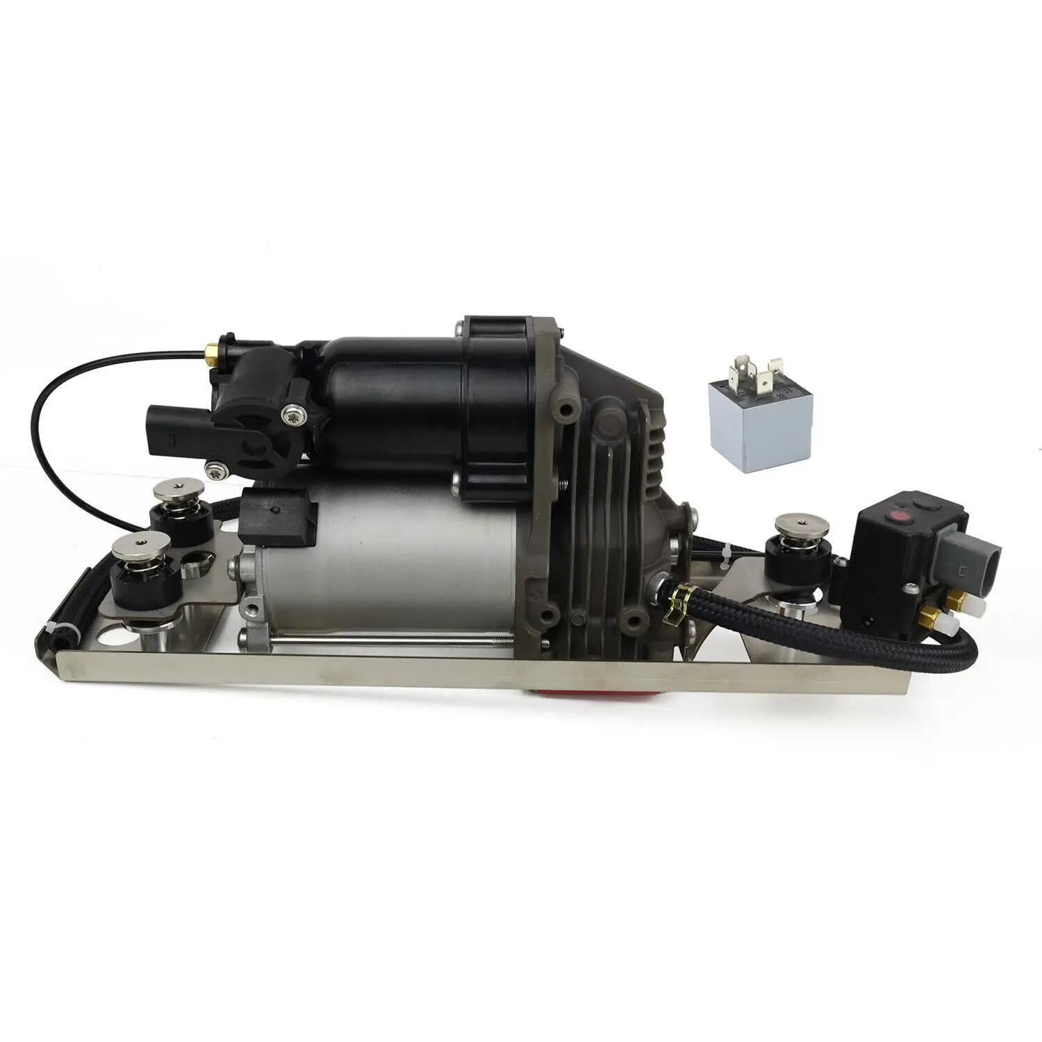 Suspensiones de aire Para E61 2005-conjunto Bomba Compresora Suspensión Neumática Con Soporte Y Bloque De Válvula Solenoide 37106793778 37206792855 Amortiguadores