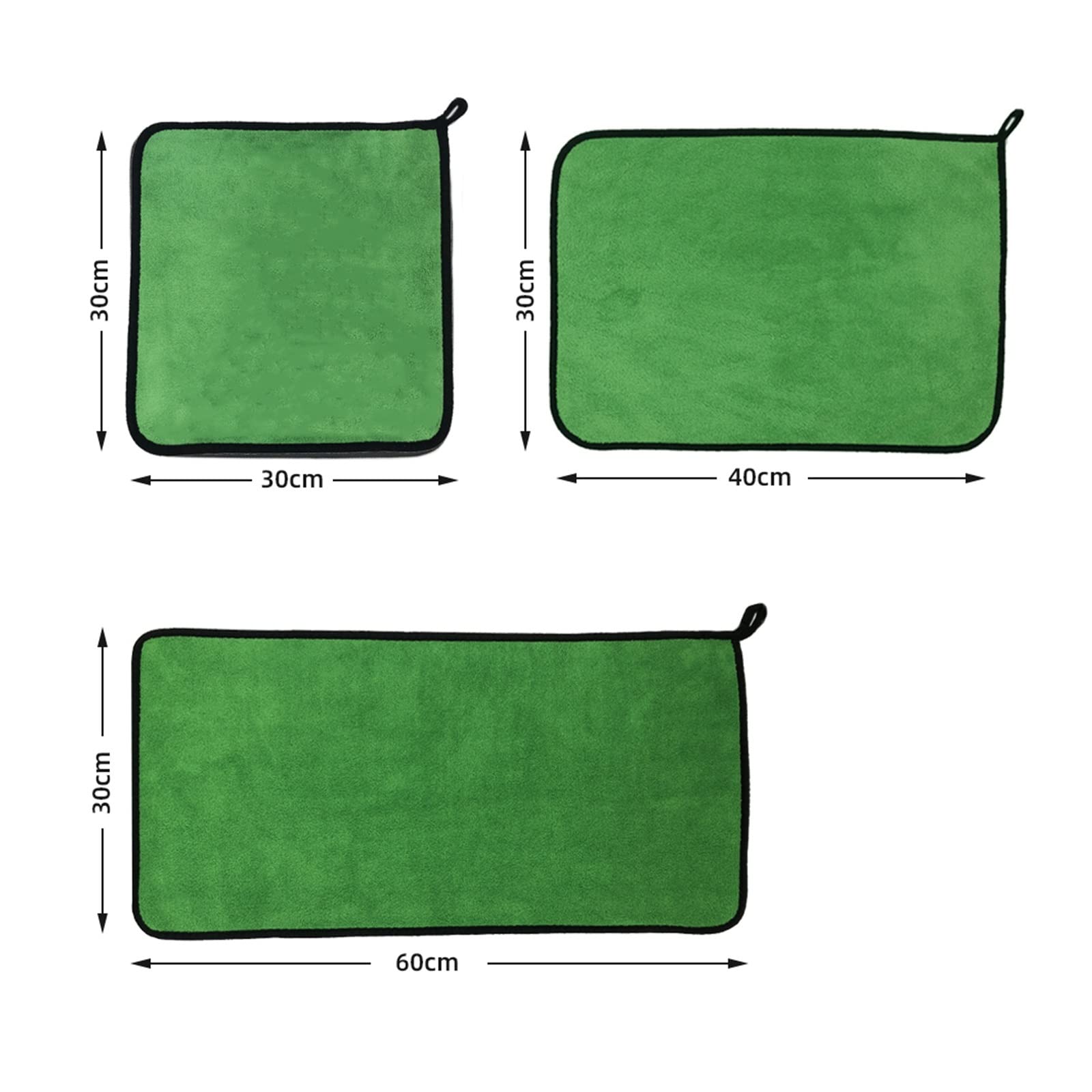 Autowasch-Mikrofasertuch Auto-Mikrofaser-Reinigungstuch Trockentuch Autopflegetuch Detaillierung Mikrofasertuch(30x60x5pcs 600GSM)