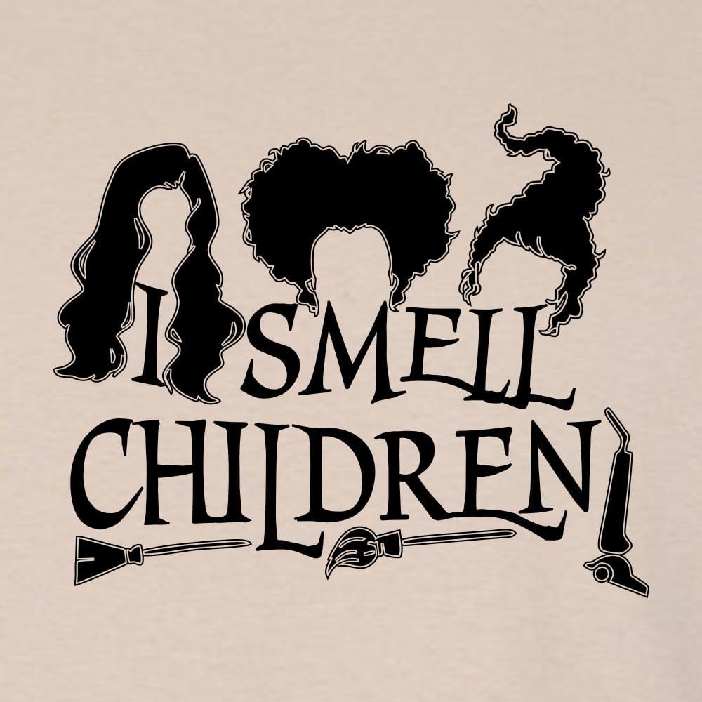 Go All Out Adult I Smell Children Funny Witch Halloween T-Shirt - Image 4