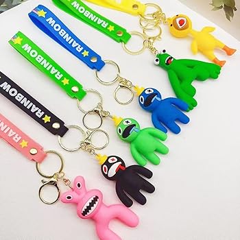 Amazon.co.jp: レインボーフレンズ 人形 キーホルダー シリコン