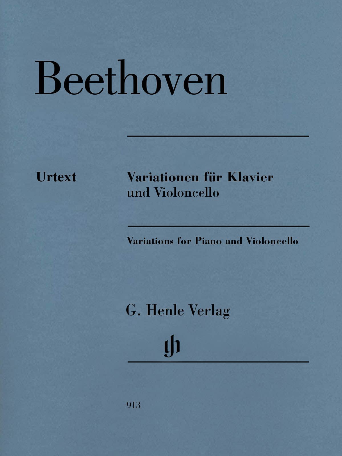 'Variations for Piano and Violoncello - set of parts - with marked and unmarked violoncello parts - (HN 913): Instrumentation: Violoncello and Piano