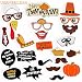 [USA-SALES] Thanksgiving Day Photo Booth Props, Happy Thanksgiving Photo Booth Props Decorations, Attached to the stick NO DIY REQUIRED, by USA-SALES Seller