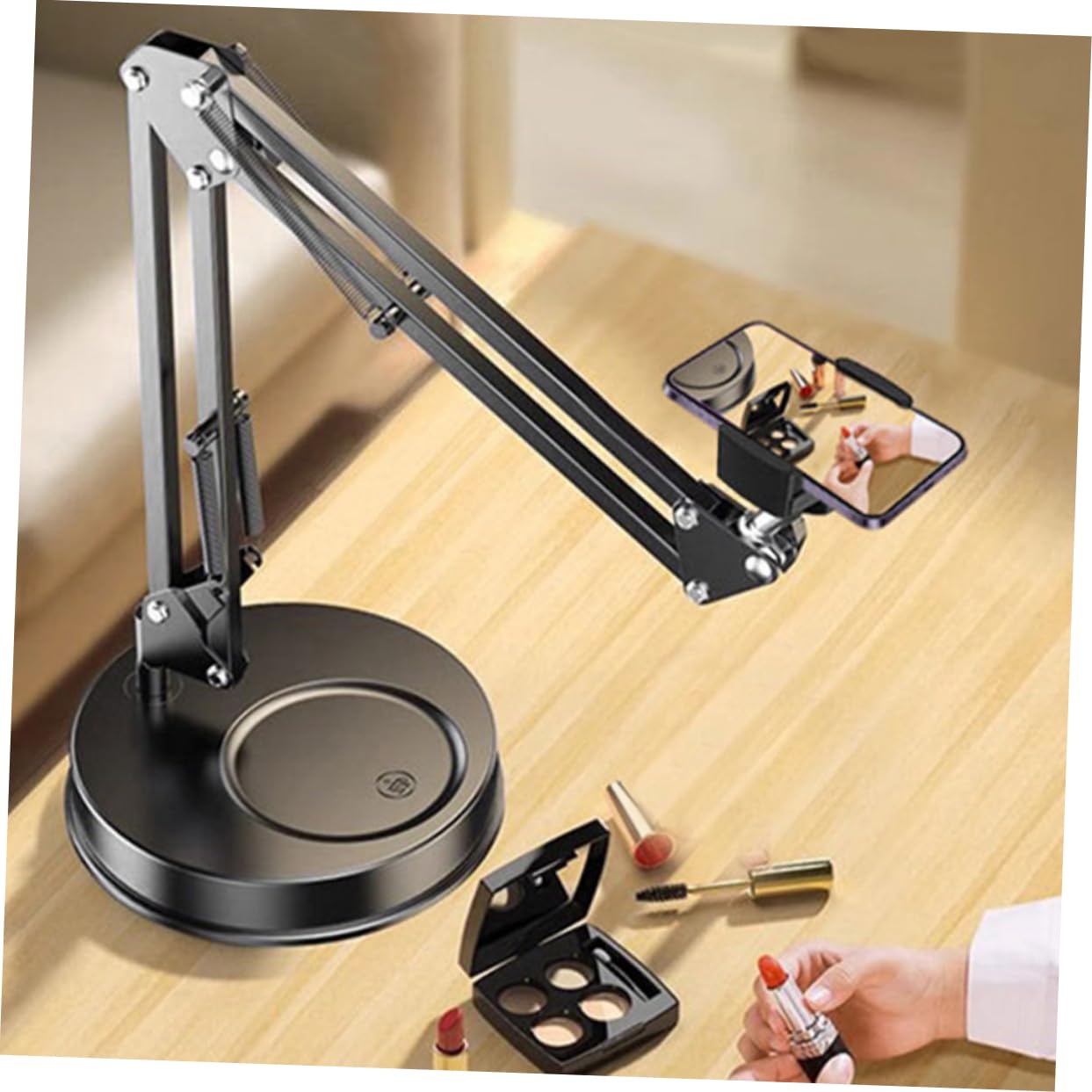 HOMSFOU Supporto Per Smartphone e Stand Per Cellulare Pratico e Stabile Per Ufficio e Casa Design Elegante e Struttura Razionale Per Uso Su Scrivania