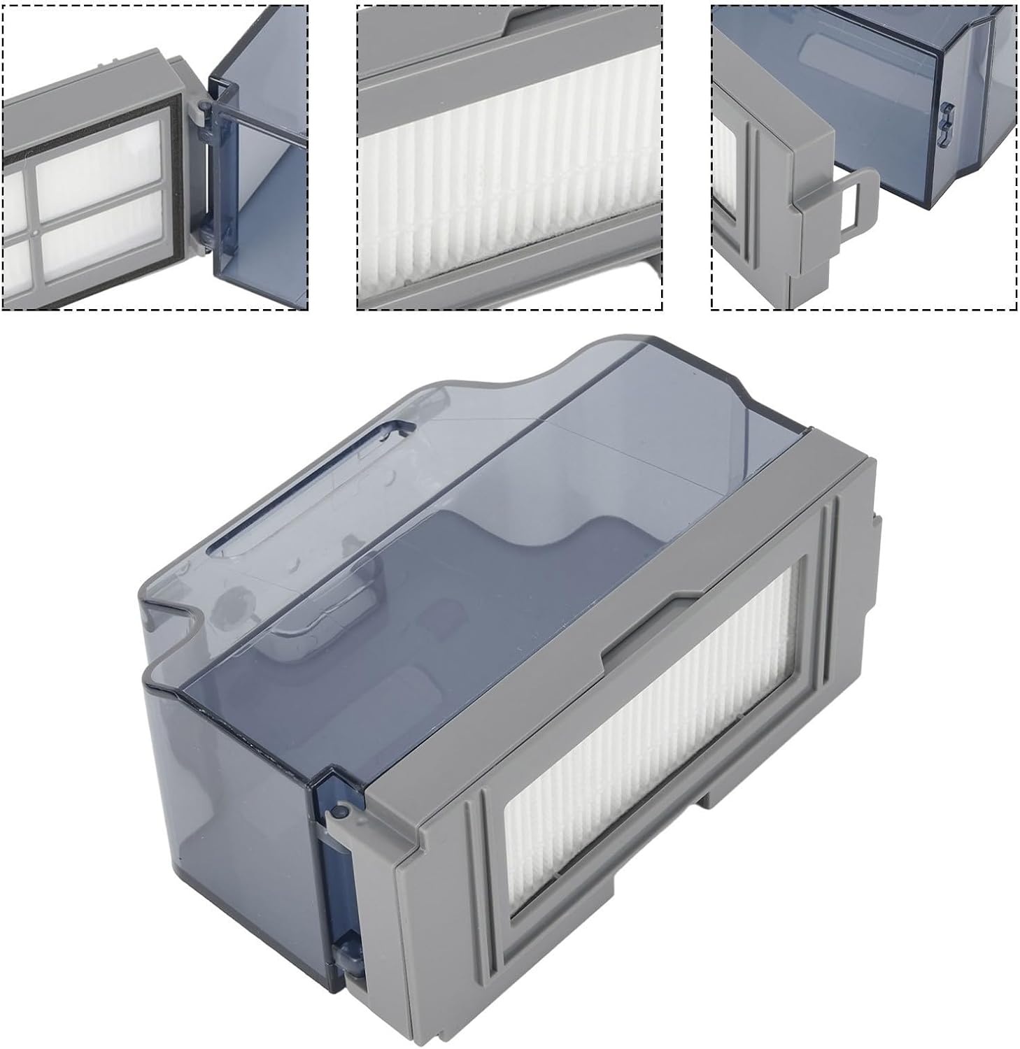 Replacement Dustbin Container for Lefant M210/M213/M210B/M210S and K2/K2P/K3/K3P/K3A/K4/K5 Robot Vacuum Cleaners, Plastic