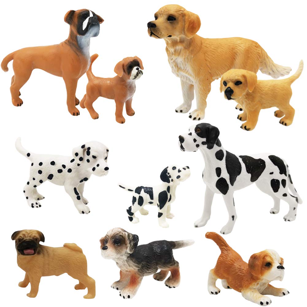 plastic toy dog figurines