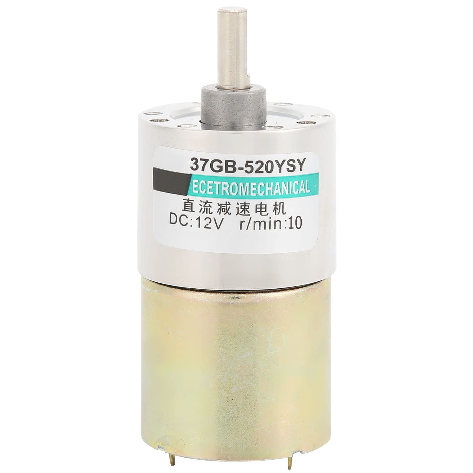 FTVOGUE DC Getriebemotor, CW/CCW Langsame Geschwindigkeit 50 U/min (10