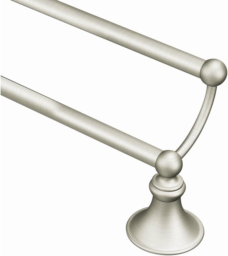 Moen DN2622BN Glenshire 24-Inch Double Towel Bar, Brushed Nickel