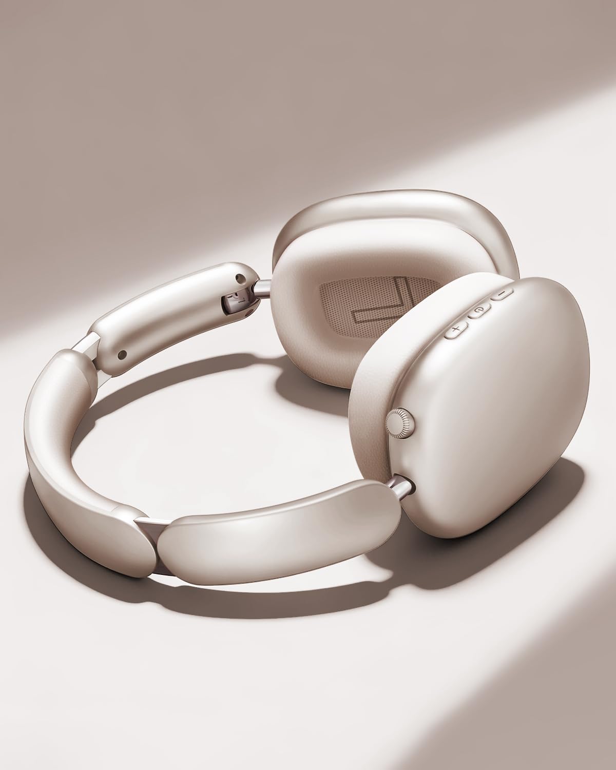 Wentronic Y02 Aktive Noise Cancelling Kopfhörer,60 Std.5 EQ-Musikmodi,Hi-Res-Audio,Tiefe Bässe,faltbares kabelloses Over-Ear-Bluetooth 5.4-Headset,atmungsaktive Leder-Ohrpolster (Sternenlicht)