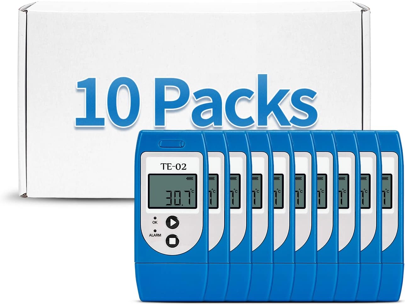 Temperature Data Logger USB LCD Display Recorder Tester 32000 Points Record Capacity For Laboratory 10PCS