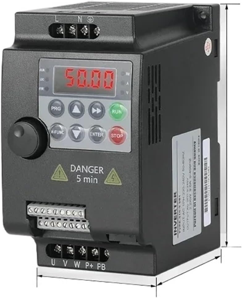 1pcs VFD to AC 0.75/1.5/2.2/4/5.5kw 220v 380v Converter 1-3PH/3-3PH Vector Control Frequency Drive Inverter Motor Speed Controller(1.5KW 380V 3PH-3PH)