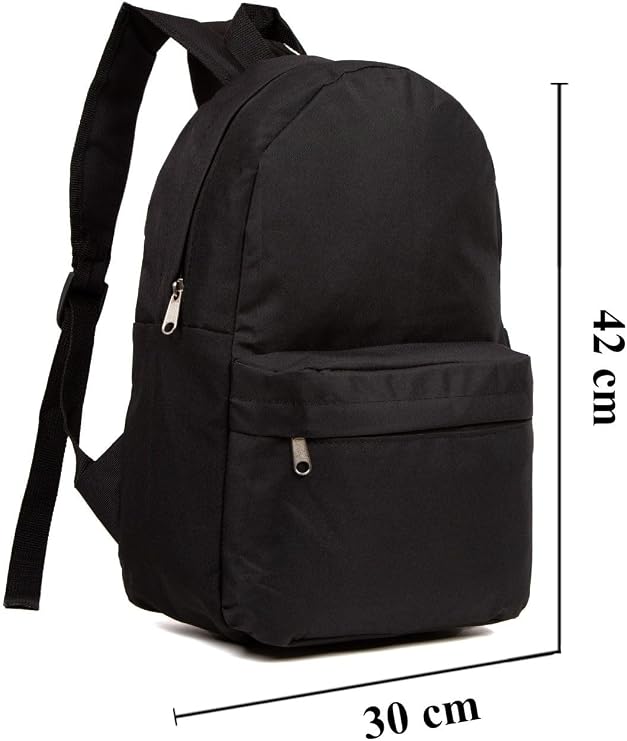 Av A Dos Black Unisex Original Impartex Fabric Laptop School Course Camping Travel Travel Daily Use Backpack