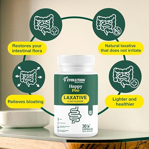 Miniatura 3 de Laxantes naturales para el estreñimiento de acción rápida con probióticos, limpieza de colon, apoya el intestino - 30 cápsulas - Happy Poo +