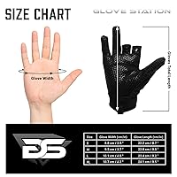 Vista 6 de Glove Station Hyper-Fit - Guantes tácticos de tiro y trabajo – Gris, Mediano – Diseño sin dedos para paintball y equipo de Airsoft para hombres