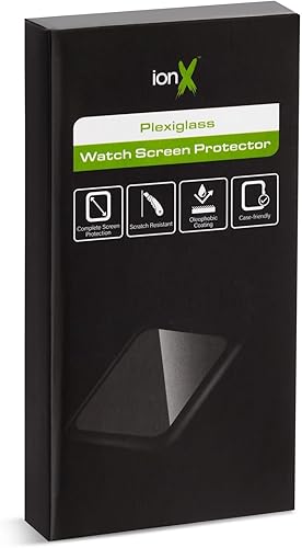 Miniatura 8 de Protector de pantalla de reloj acrílico de 1.614 in compatible con Apple Watch Series 78 de 1.614 in, con 6 kits de instalación, paquete de 6