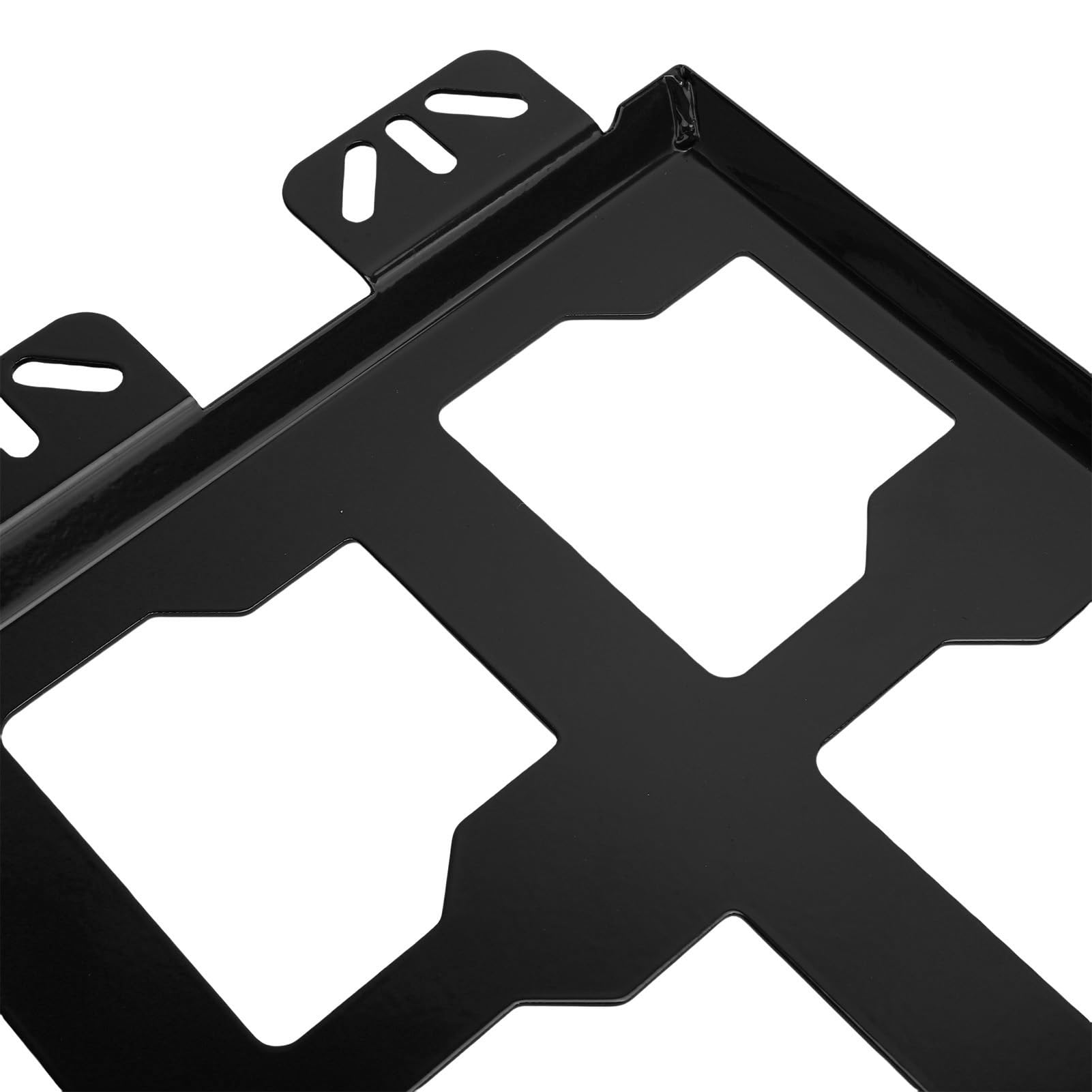 Placa de Montaje para Caja de Herramientas: Base de Metal Resistente para Sistemas de Embalaje, Montaje Seguro en Pared o Vehículo, Organiza Herramientas con Capacidad de 100 Libras, (BLACK)