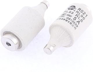 Aexit R021 AC Fuses 500V 5A 21mm x 49mm Ceramic Housing Bottle Fuse Fuse Links Links 2Pcs