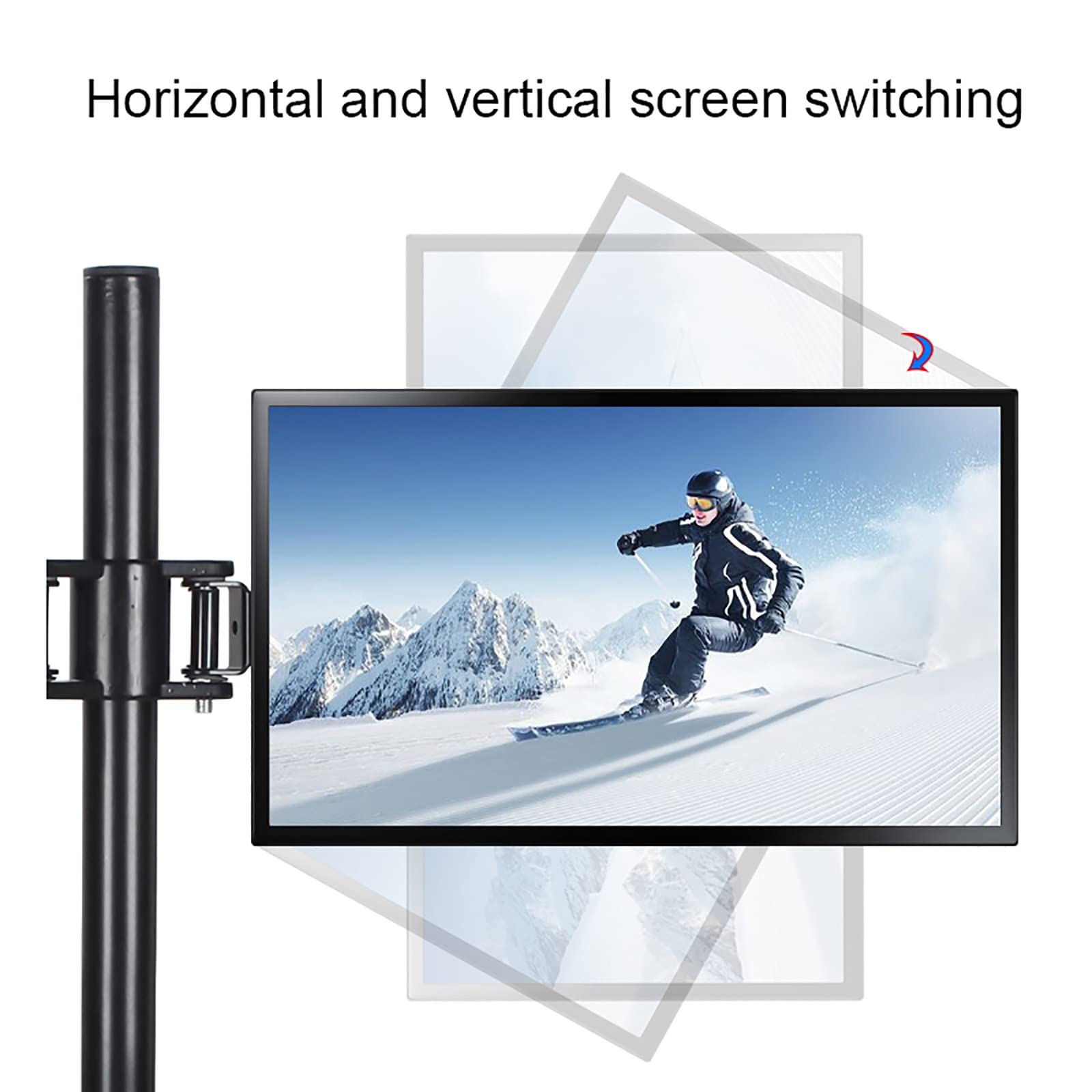 Uniwersalny Stojak Pod Telewizor, Podwójny Uchwyt Na Monitor, Regulowane Ramię Do Monitora, Do Ekranów Komputerowych O Przekątnej 17–32 Cali, 75 X 75 Mm I 100 X 100 Mm