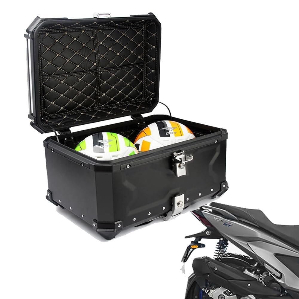 Top case de moto en aluminium pour partir en road-trip l'esprit tranquille