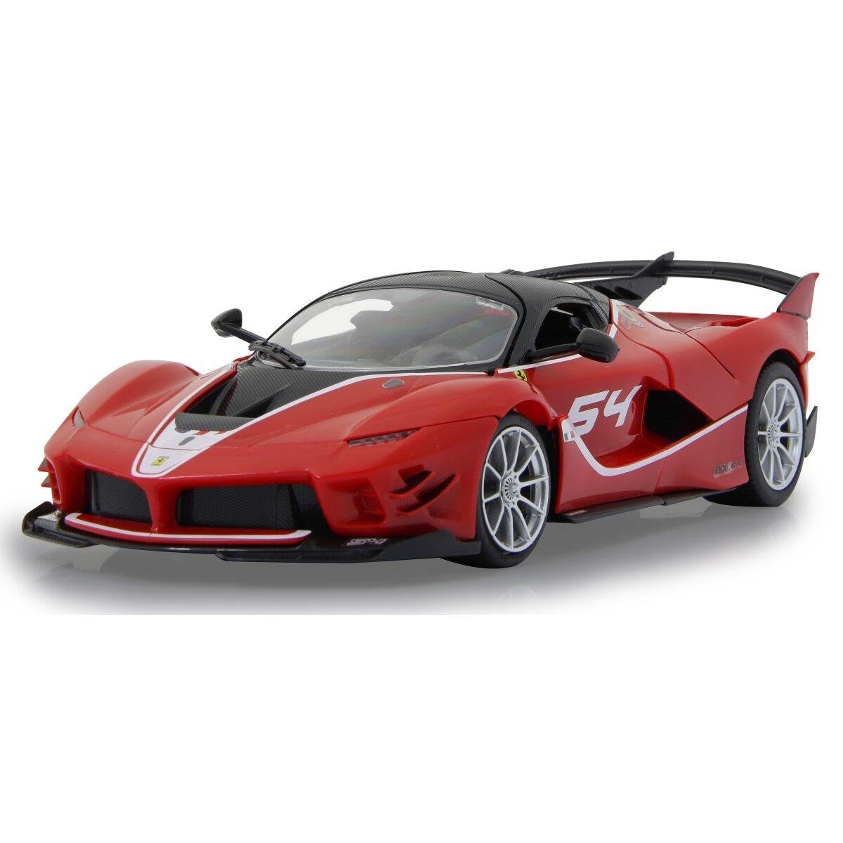 JAMARA Ferrari FXX K EVO 403115 1:18 2.4 GHz Kit - Parts are Plugged in, No Tools or Gluing Required, Detailed Interior, Doors Manual Open, Red