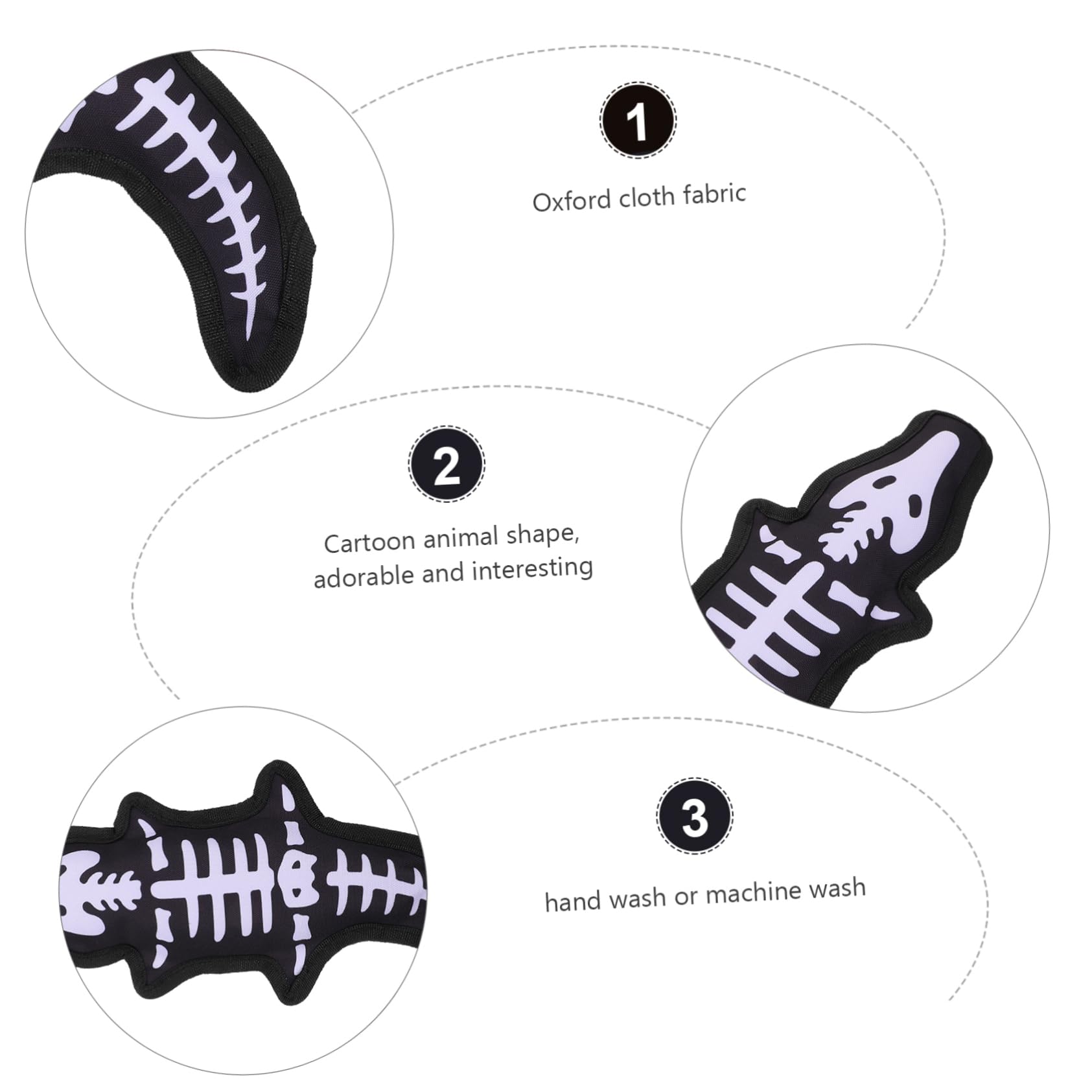 1pièce Jouet Interactif pour Chien Oxford avec Squeaker Jouet à Mâcher Résistant pour Dents Et Éveil du Chien pour Éviter Ennui Et Intelligence des Animaux De Compagnie