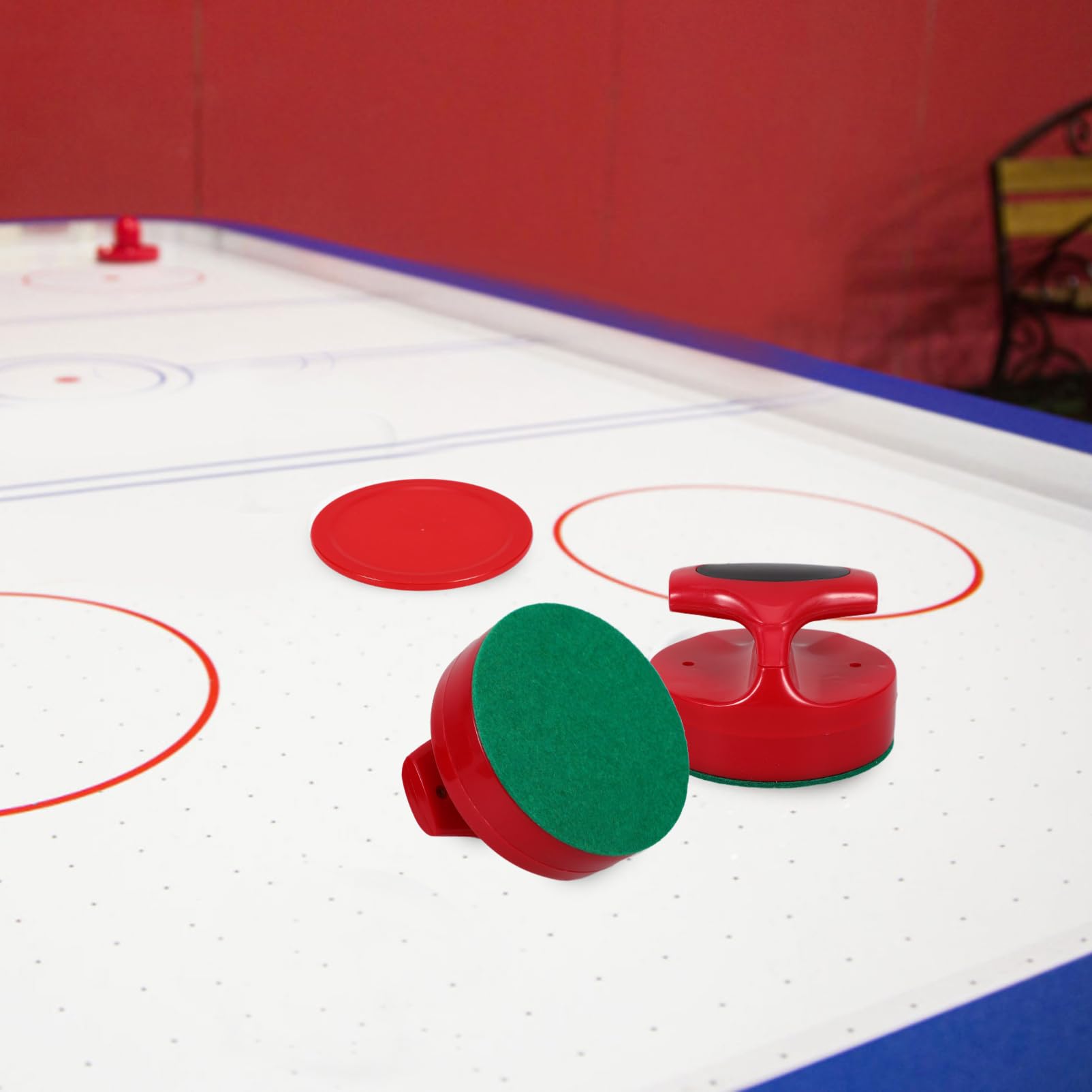 TOYANDONA 4sets Accessori Per Hockey Da Tavolo Kit Paddles e Dischi Per Feste e Giochi Famiglia Paddles Da Materiale Resistente