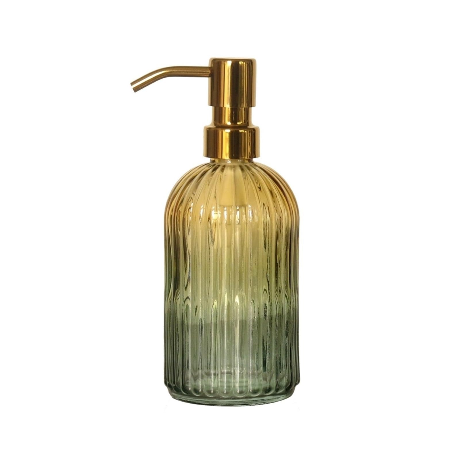 Distributeur de Savon rétro en Verre Transparent de 400 ML avec Pompe antirouille en Acier Inoxydable, idéal pour la Cuisine et Les Mains.