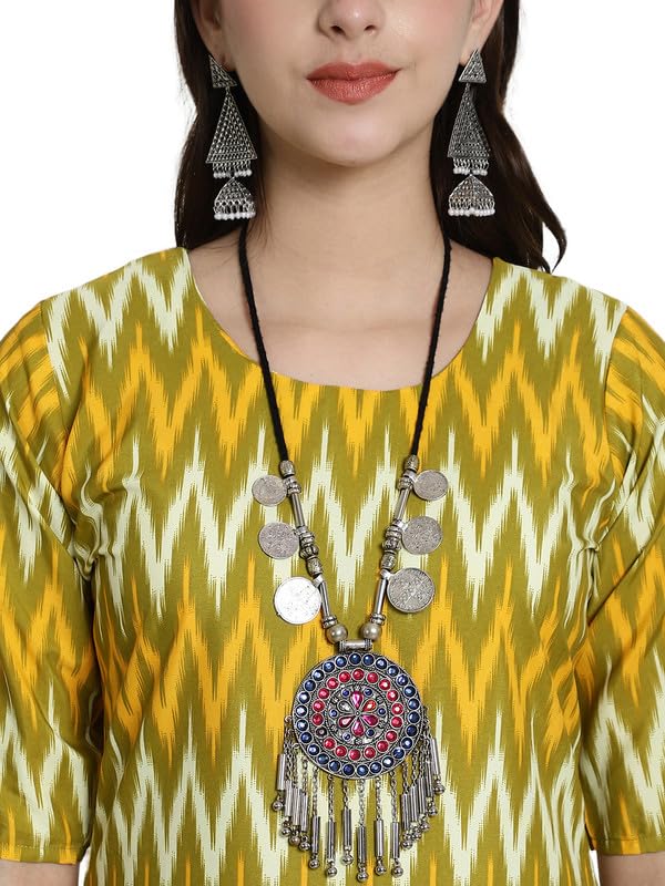 Image of 7Threads Kurti for Women|Kurti|Kurta|Kurta for Women|Crepe Kurti|Printed Kurta|Crepe Straight Kurti Kurti
