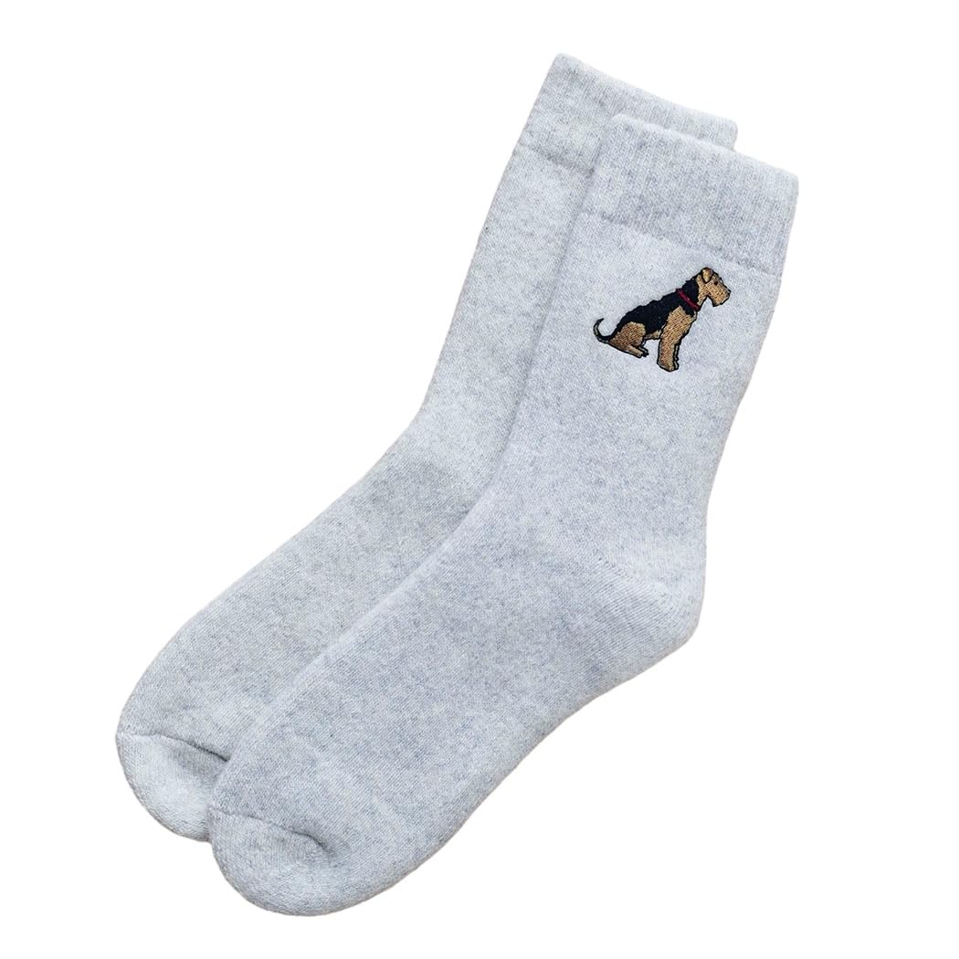 Sweet William Designs Airedale/Welsh Terrier Dog Walking Socks