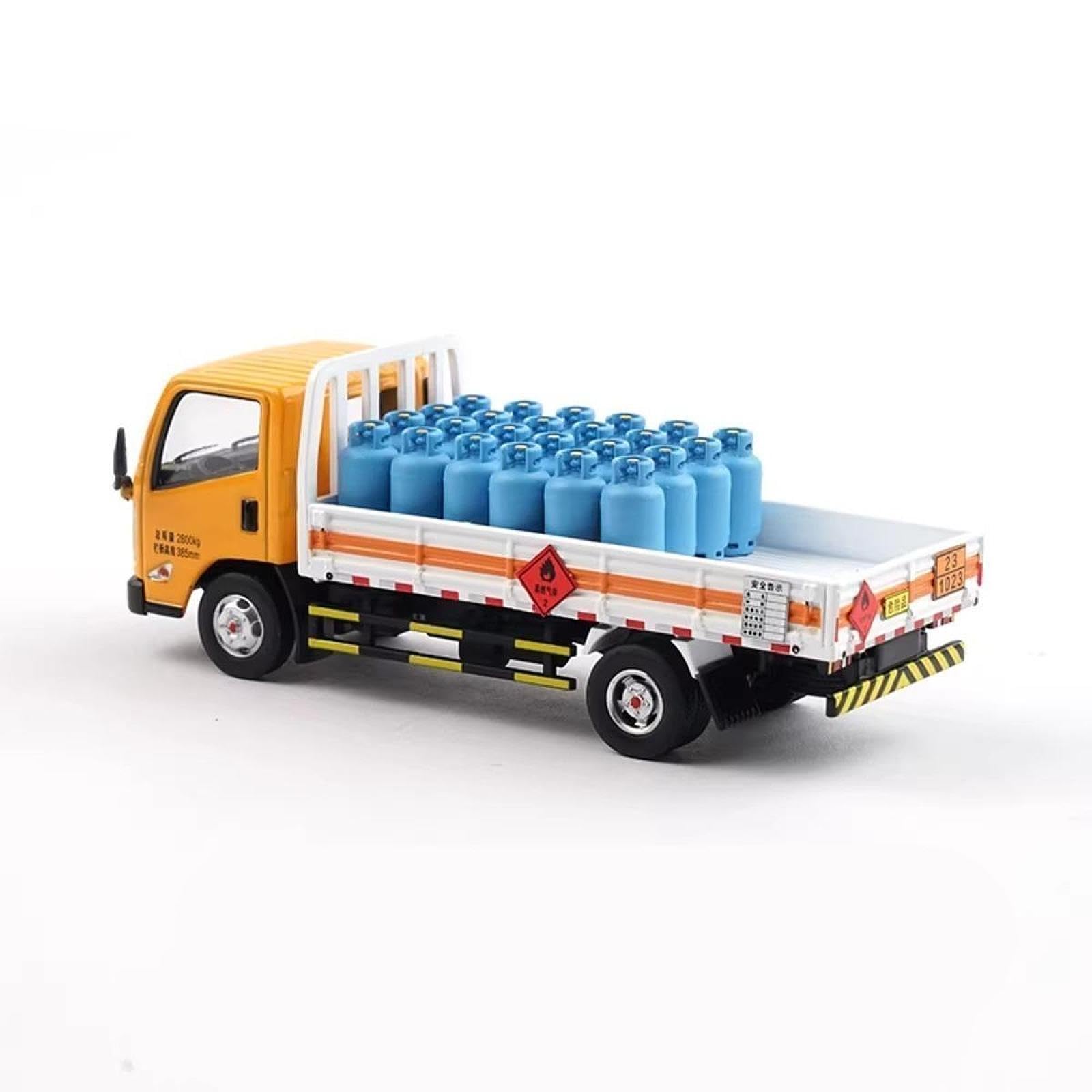 Milageto Camión Ligero de Transporte de Gas, Modelo 1:64, simulación de Durabilidad, vehículo en Miniatura Ligero de Calidad, Juguete de aleación