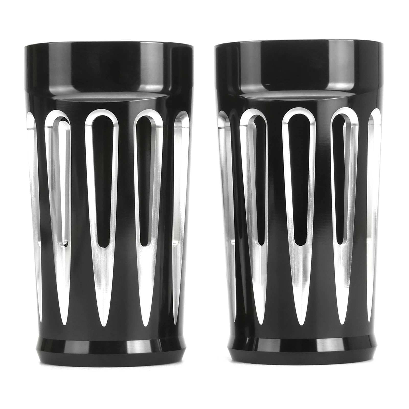 Motociclette copriforcelle Adatto per Harley Road King Copri-stivali forcella 49 mm FLHRS Electra Glide FLHTCU CVO Limited FLHTKSE(Number 1)