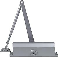 Dynasty Hardware 3000 Series Commercial Door Closer, Size 3 Hydraulic Self-Closing, Aluminum Finish for Interior Doors